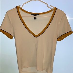V Neck Crop Top